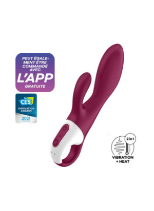 Rabbit chauffant connecté USB rouge Heated Affair Satisfyer - CC597783